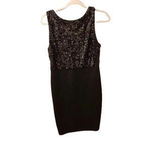 Forever 21 Sequin Black Bodycon Party Mini Dress Women